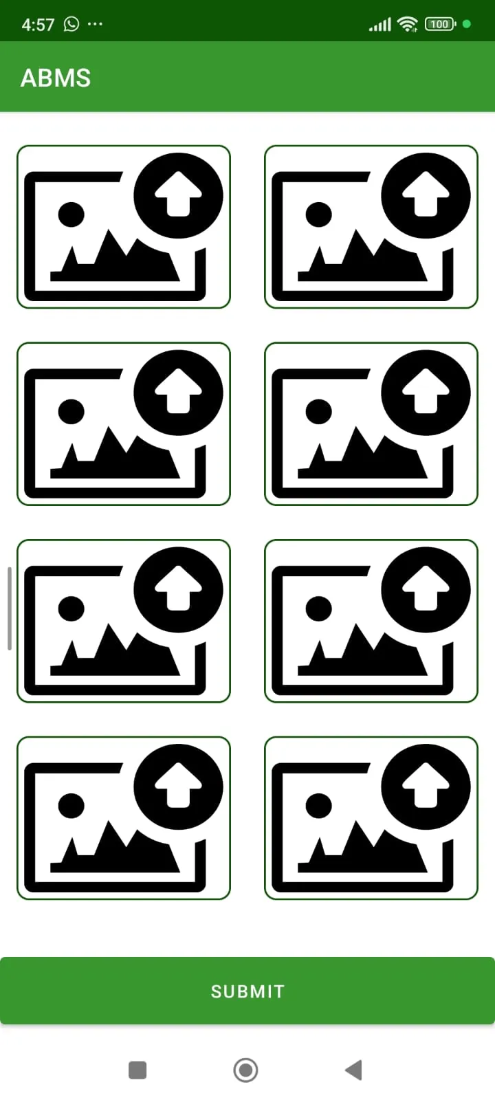 Traditional Field Verification: mobile screen