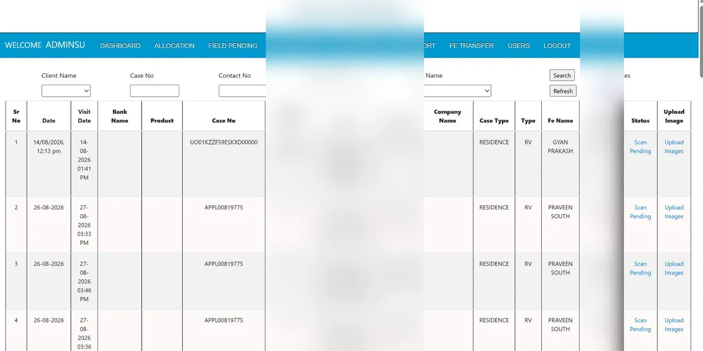 Scan pending cases